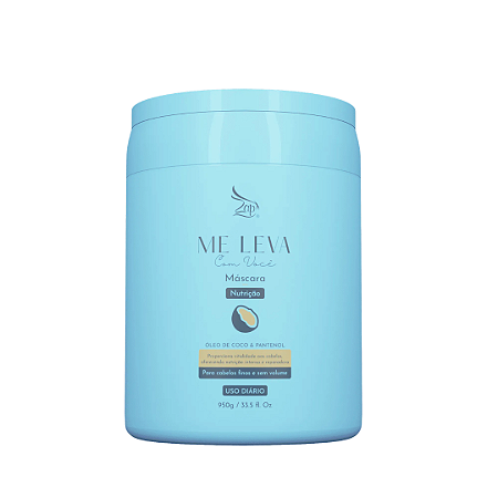 Máscara Zap Me leva com você Óleo de Coco e Pantenol 950g