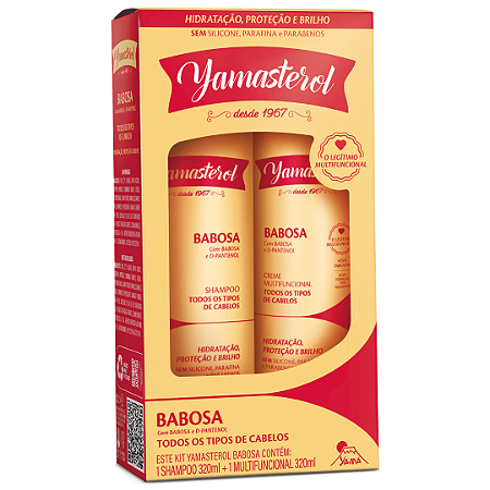 Kit Yamá Yamasterol Babosa Shampoo E Multifuncional 320ml