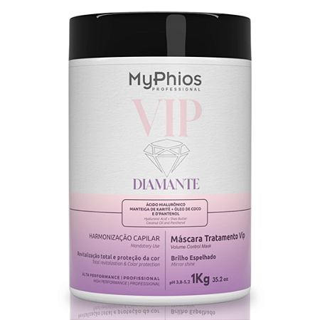 Máscara Harmonização Capilar Vip Diamante 1kg Myphios