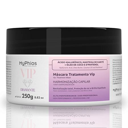 Máscara Harmonização Capilar Vip Diamante 250g - Myphios