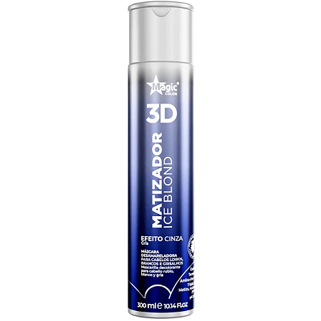 Matizador Magic Color Ice Blond 3d Efeito Cinza 300ml Original