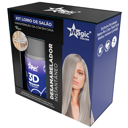 Kit Loiro De Salão Magic Color Ice Blond e Protection 100ml