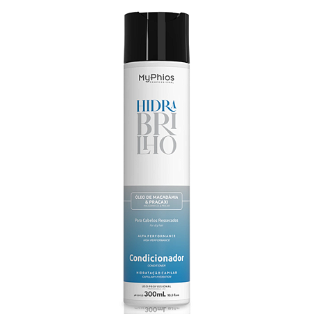 Condicionador Hidra Brilho Hidratação Capilar 300ml Myphios