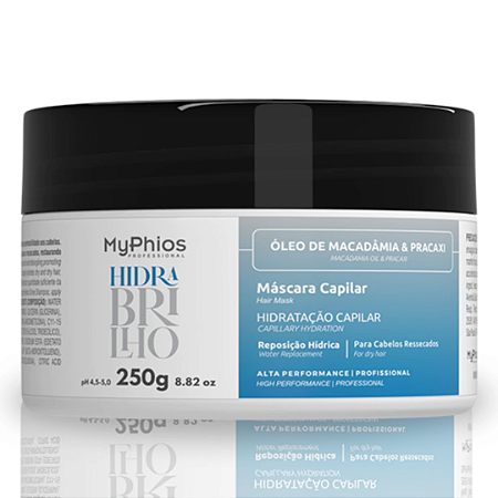 Máscara Hidra Brilho - Hidratação Capilar 250g Myphios
