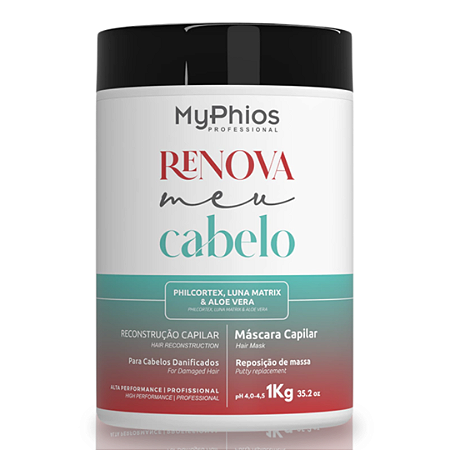 Máscara Reconstrução Renova Meu Cabelo - 1kg Myphios
