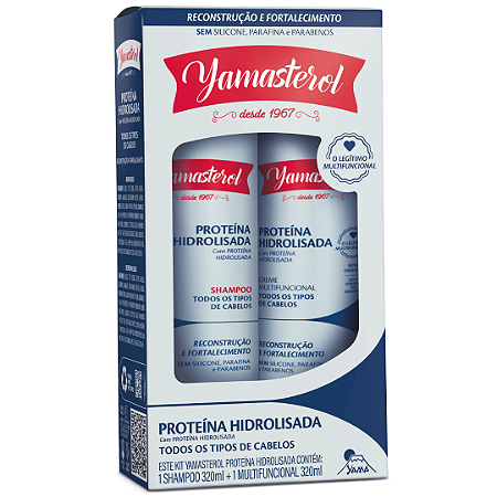Kit Yamá Proteína Hidrolisada Shampoo E Multifuncional 320ml