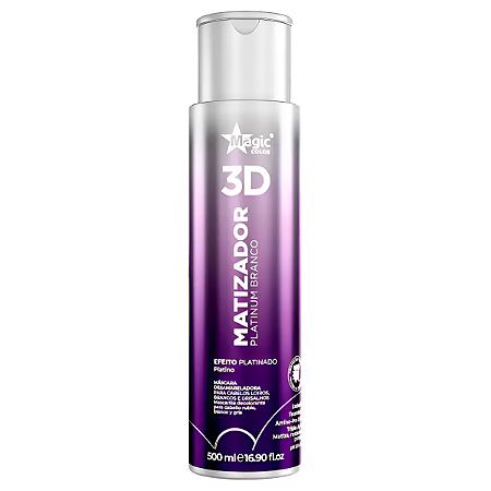 Matizador Magic Color Platinum Branco 3d Platinado 500ml