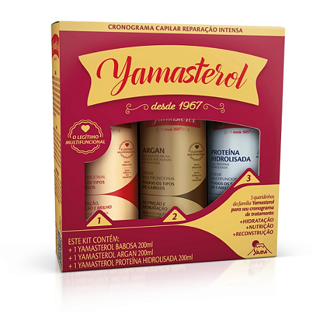 Kit Yamá Yamasterol Cronograma Reparação Intensa Original!