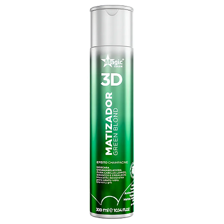 Matizador 3d Magic Color Green Blond Efeito Champagne 300ml