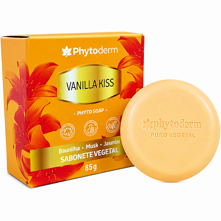 Sabonete Phytoderm Soap Vanilla Kiss Barra 85g Original!
