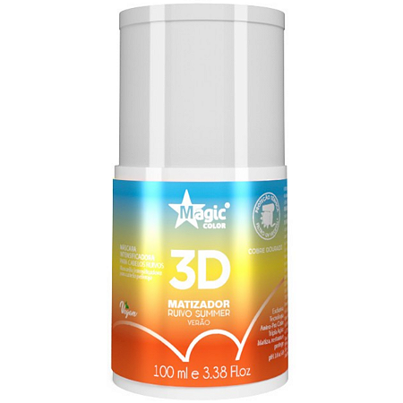 Matizador 3d Magic Color Ruivo Summer Efeito Cobre Dourado 100ml