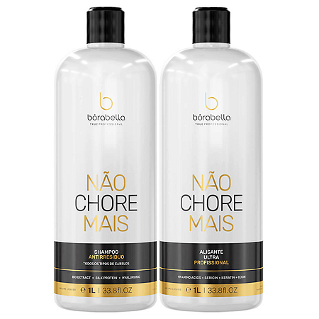 Kit Progressiva Borabella Não Chore Mais 19 Aminoácidos 2x1L
