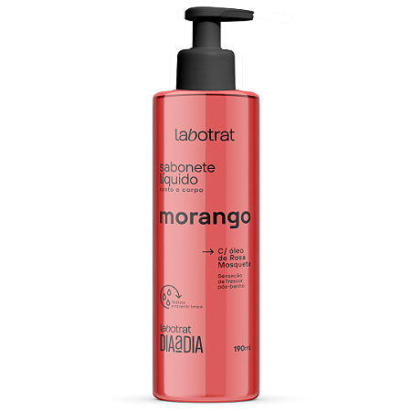 Sabonete Líquido Morango Dia A Dia Labotrat 190ml