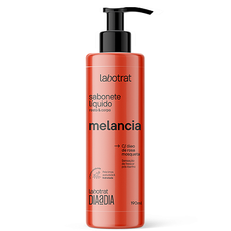 Sabonete Líquido Melancia Labotrat Para Corpo E Rosto 190ml