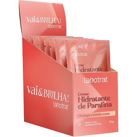 Caixa C/12 Creme Hidratante Parafina Vai & Brilha Labotrat