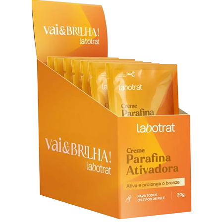 Caixa C/12 Creme Parafina Ativadora Cenoura Labotrat