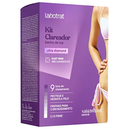 Kit Clareador Banho De Lua Labotrat Vai & Brilha C/ 5 Itens