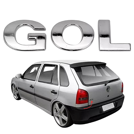 Emblema Gol G3 99 2000 2001 2002 2003 2004 2005 Cromado