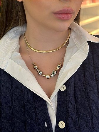 colar duplo orgânico