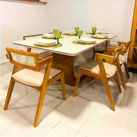 MESA CRISTAL 2000X100CHAMPAGNE TAMPO OFF WHITE