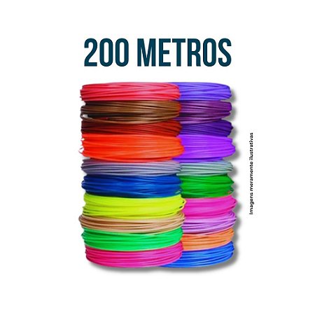 Filamento para Caneta 3D – PLA - 200 Metros