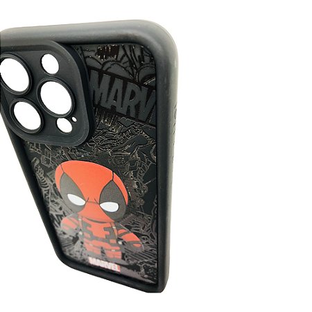Case Capinha Deadpool  Marvel Celular iPhone 15 Pro Max