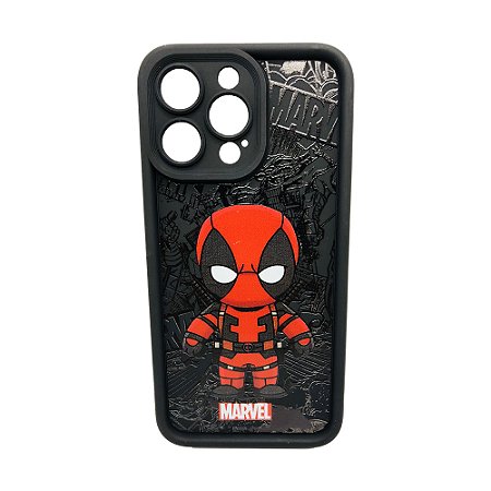 Case Capinha Deadpool  Marvel Celular iPhone 16 Pro Max