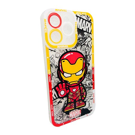 Case Capinha Protetora Iron Man Celular iPhone 16 Pro Max