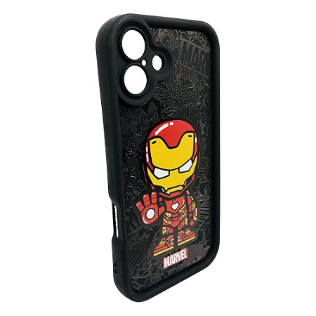 Case Capinha Protetora Iron Man Marvel  iPhone 16 Plus