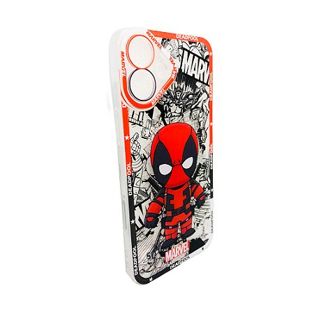 Case Capinha Deadpool  Marvel Celular iPhone 16 Plus