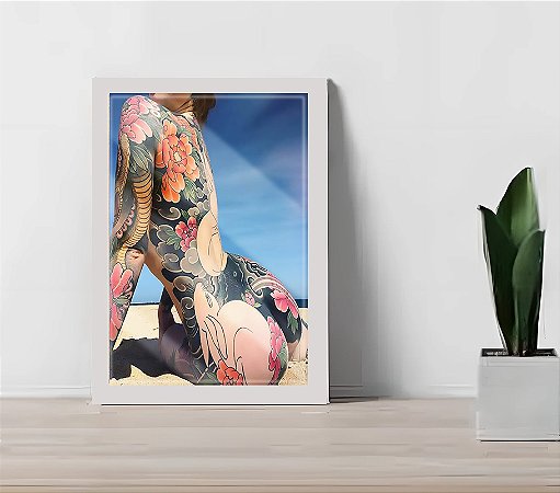 Quadro Decorativo Liberdade Beira-Mar Estúdio + Vidro 33x25