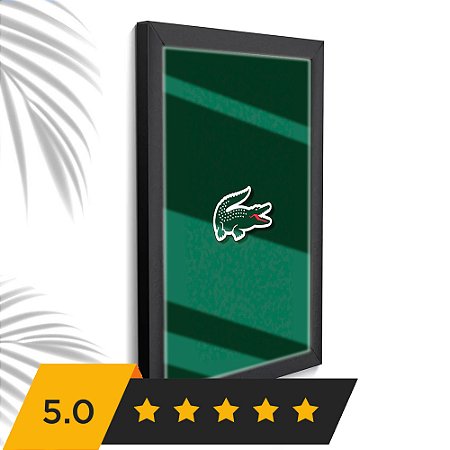 Quadro Decorativo Crocodilo Escritório Loja + Vidro 33x25 A4