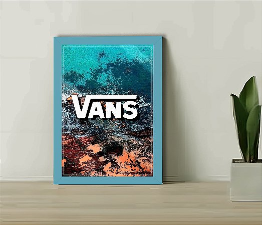 Quadro Decorativo Vans Horizonte Sala Quarto +Vidro 33x25 A4