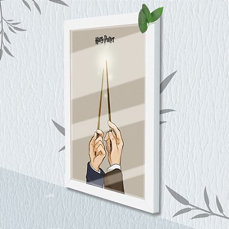 Quadro Decorativo Juro Solenemente + Vidro 33x25 Sala Quarto