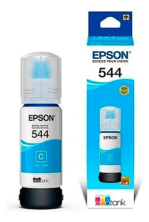 Refil Tinta Original Impressora Epson T544 Ciano Original