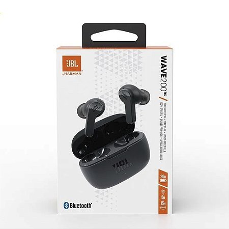 Fones De Ouvido Headset Bluetooth Wave 200tws Black JBL