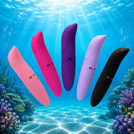 Vibrador Estimulador Ponto G Aveludado Golfinho Multifuncional - 6178