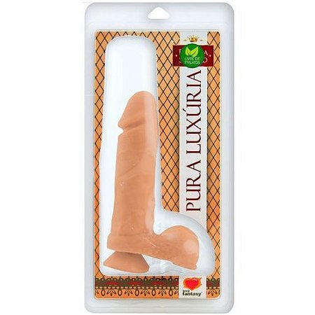Prótese Maciça com Ventosa e Escroto 20 x 4,7cm - 4929