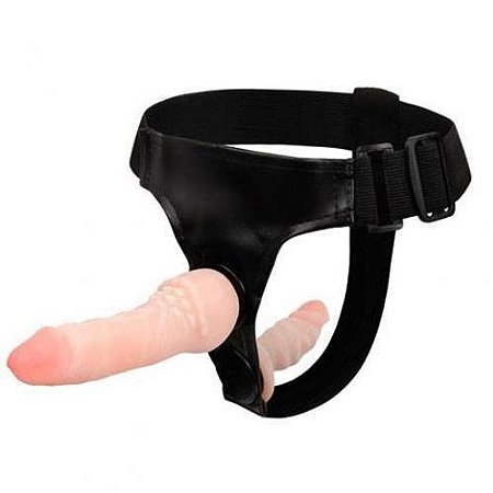 Cinta com Pênis Cyber Invertida 16x4cm e Plug Anal 11x4cm - 5285