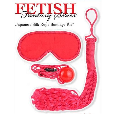 Kit Bondage com venda, chicote, mordaça - 4785