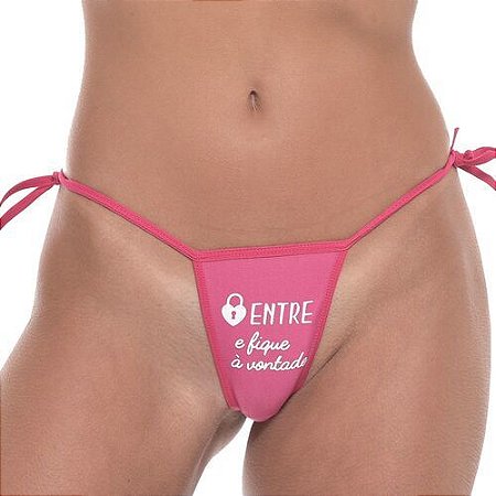 Tanga Entre e Fique a Vontade Rosa Fio Dental - 1502