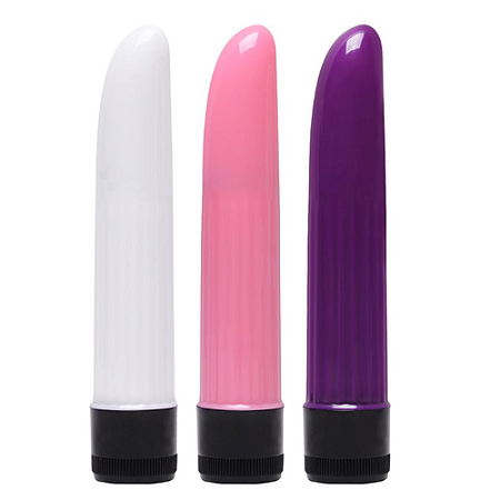 Vibrador Personal Canelado Multivelocidade 17cm - 4042
