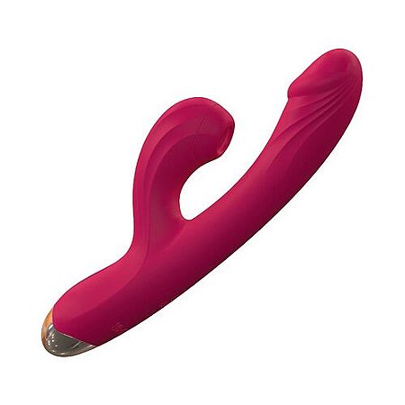 Vibrador Ponto G Dupla Estimulação Recarregavel 10 Velocidades - 9271