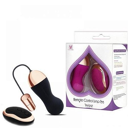 Vibrador Bullet Ponto G Recarregável Wireless Controle 10 Funções Preto - 5781