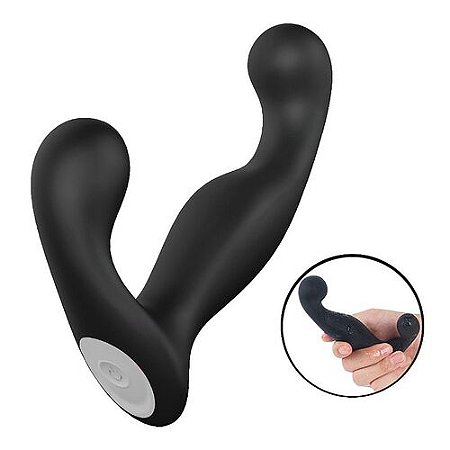 Massageador de Próstata Recarregável 9 Funções Preto - 8791