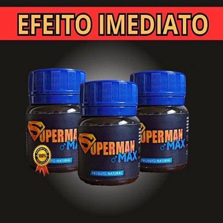 SuperMan Max Melhor Estimulante Masculino Efeito Imediato 5cps - 8592