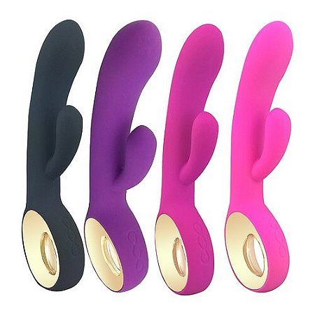 Vibrador Ponto G com Estimulador Clitoriano 10 Modos de Vibração Recarregável - 5297