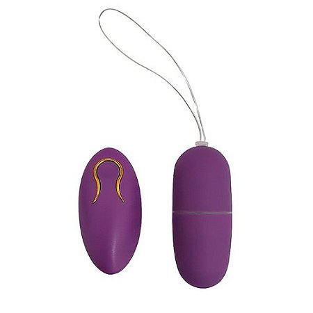 Vibrador Bullet com Controle Remoto sem fio 20 Vibrações Roxo - 8192