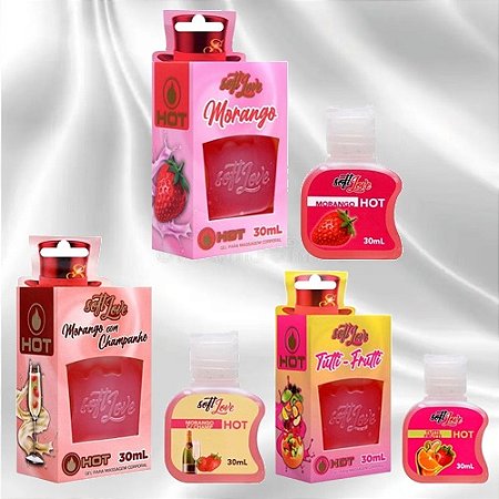 Kit com 3 Geis Hot Comestíveis - 7030