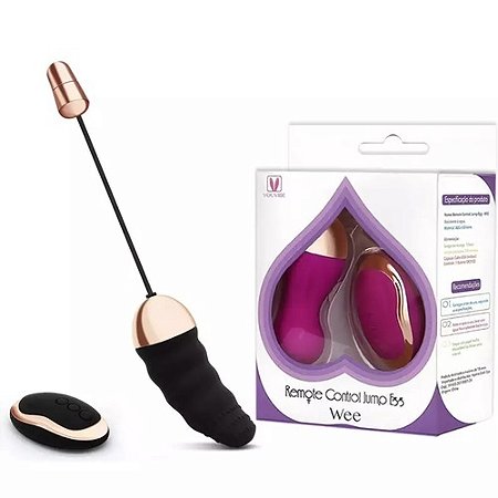 Vibrador Bullet Recarregável Texturizada Controle 10 Funções Preto - 5782